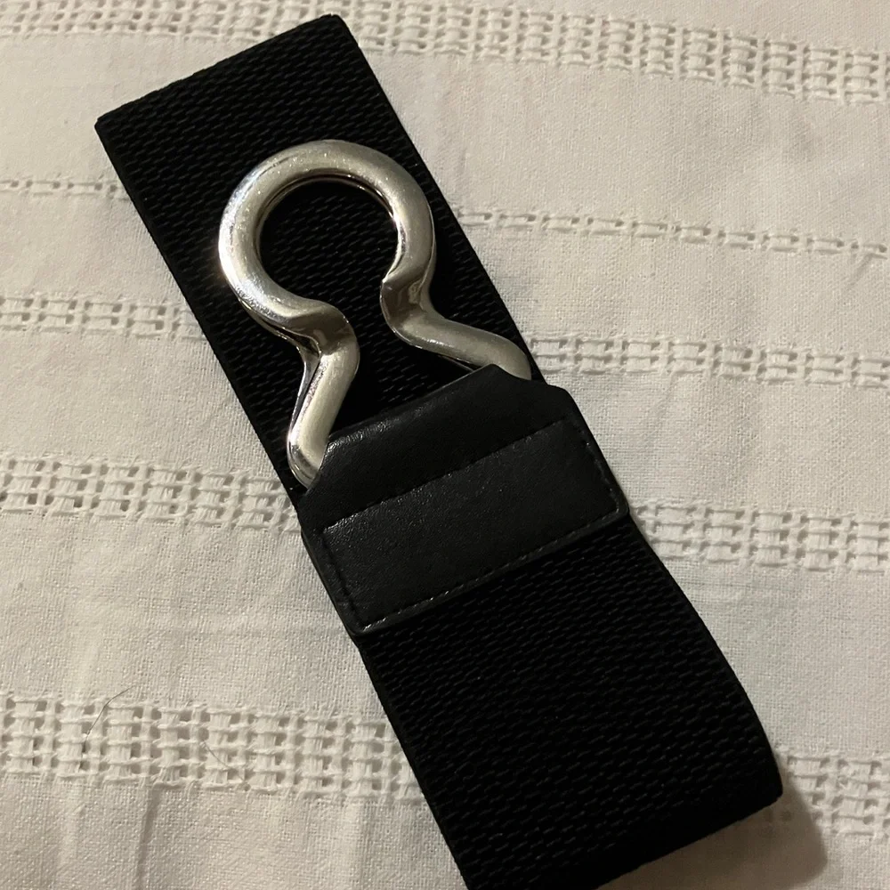 Black‎ Belt with Silver Buckle